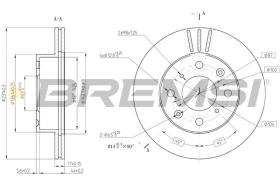 BREMS CD6289V - DISCHI FRENO - BRAKE DISCS