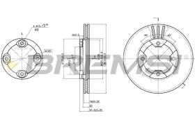 BREMS CD6290V - DISCHI FRENO - BRAKE DISCS