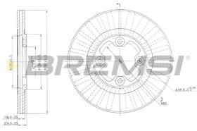 BREMS CD6291V - DISCHI FRENO - BRAKE DISCS