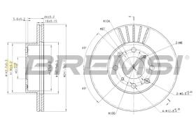 BREMS CD6294V - DISCHI FRENO - BRAKE DISCS