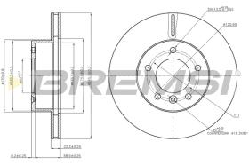 BREMS CD6295V - DISCHI FRENO - BRAKE DISCS