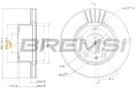 BREMS CD6325V - DISCHI FRENO - BRAKE DISCS