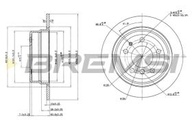 BREMS CD6326S - DISCHI FRENO - BRAKE DISCS