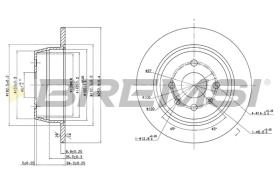 BREMS CD6331S - DISCHI FRENO - BRAKE DISCS