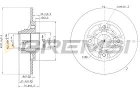 BREMS CD6333S - DISCHI FRENO - BRAKE DISCS