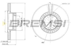 BREMS CD6341V - DISCHI FRENO - BRAKE DISCS