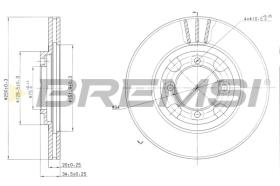 BREMS CD6342V - DISCHI FRENO - BRAKE DISCS