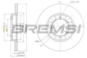 BREMS CD6343S - DISCHI FRENO - BRAKE DISCS