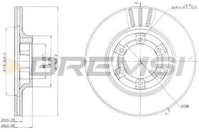 BREMS CD6345V - DISCHI FRENO - BRAKE DISCS