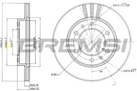 BREMS CD6347V - DISCHI FRENO - BRAKE DISCS