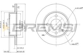 BREMS CD6359S - DISCHI FRENO - BRAKE DISCS