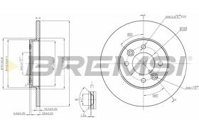 BREMS CD6361S - DISCHI FRENO - BRAKE DISCS