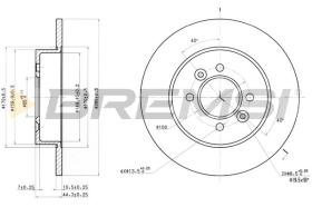 BREMS CD6362S - DISCHI FRENO - BRAKE DISCS