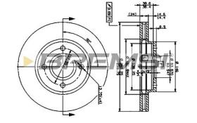 BREMS CD6364V - DISCHI FRENO - BRAKE DISCS