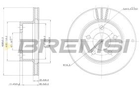 BREMS CD6367V - DISCHI FRENO - BRAKE DISCS