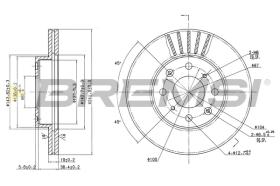 BREMS CD6377V - DISCHI FRENO - BRAKE DISCS