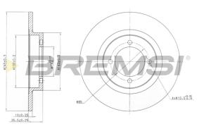 BREMS CD6378S - DISCHI FRENO - BRAKE DISCS