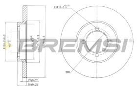 BREMS CD6379S - DISCHI FRENO - BRAKE DISCS