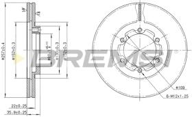 BREMS CD6385V - DISCHI FRENO - BRAKE DISCS