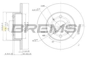 BREMS CD6386S - DISCHI FRENO - BRAKE DISCS