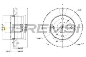 BREMS CD6390V - DISCHI FRENO - BRAKE DISCS