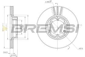 BREMS CD6392V - DISCHI FRENO - BRAKE DISCS