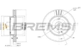 BREMS CD6393V - DISCHI FRENO - BRAKE DISCS