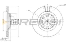 BREMS CD6394V - DISCHI FRENO - BRAKE DISCS