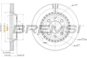 BREMS CD6397V - DISCHI FRENO - BRAKE DISCS