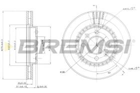 BREMS CD6398V - DISCHI FRENO - BRAKE DISCS