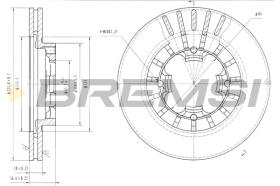 BREMS CD6399V - DISCHI FRENO - BRAKE DISCS