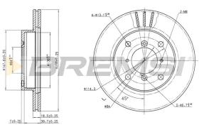 BREMS CD6400V - DISCHI FRENO - BRAKE DISCS