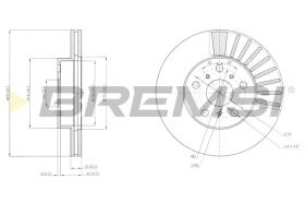 BREMS CD6403V - DISCHI FRENO - BRAKE DISCS