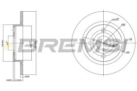 BREMS CD6404S - DISCHI FRENO - BRAKE DISCS