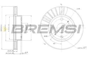 BREMS CD6405V - DISCHI FRENO - BRAKE DISCS