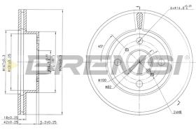 BREMS CD6407V - DISCHI FRENO - BRAKE DISCS