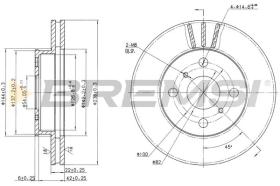 BREMS CD6408V - DISCHI FRENO - BRAKE DISCS