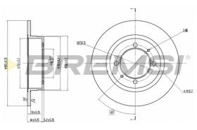 BREMS CD6409S - DISCHI FRENO - BRAKE DISCS