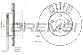 BREMS CD6411V - DISCHI FRENO - BRAKE DISCS