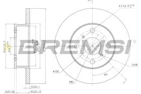 BREMS CD6412S - DISCHI FRENO - BRAKE DISCS