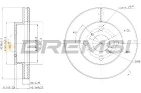 BREMS CD6413V - DISCHI FRENO - BRAKE DISCS