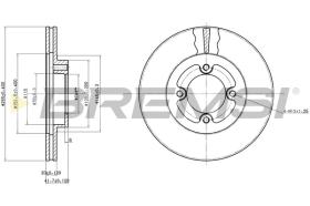 BREMS CD6415V - DISCHI FRENO - BRAKE DISCS