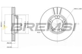 BREMS CD6416V - DISCHI FRENO - BRAKE DISCS