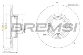 BREMS CD6418S - DISCHI FRENO - BRAKE DISCS