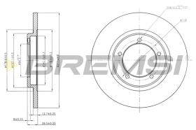 BREMS CD6419S - DISCHI FRENO - BRAKE DISCS