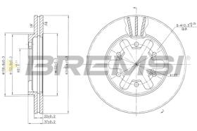 BREMS CD6421V - DISCHI FRENO - BRAKE DISCS