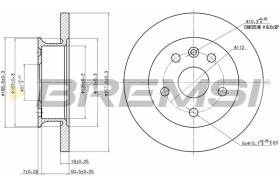 BREMS CD6424S - DISCHI FRENO - BRAKE DISCS