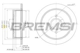 BREMS CD6435S - DISCHI FRENO - BRAKE DISCS