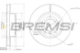 BREMS CD6440V - DISCHI FRENO - BRAKE DISCS