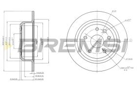 BREMS CD6441S - DISCHI FRENO - BRAKE DISCS